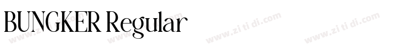 BUNGKER Regular字体转换 BUNGKER Regular字体转换